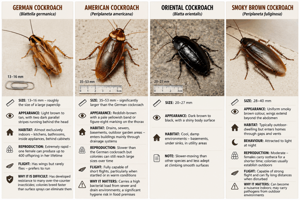 Cockroach Species Found in Singapore